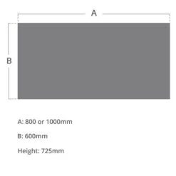 Presence Rectangular Desk Extension -Cheap Office Desks Store 105099