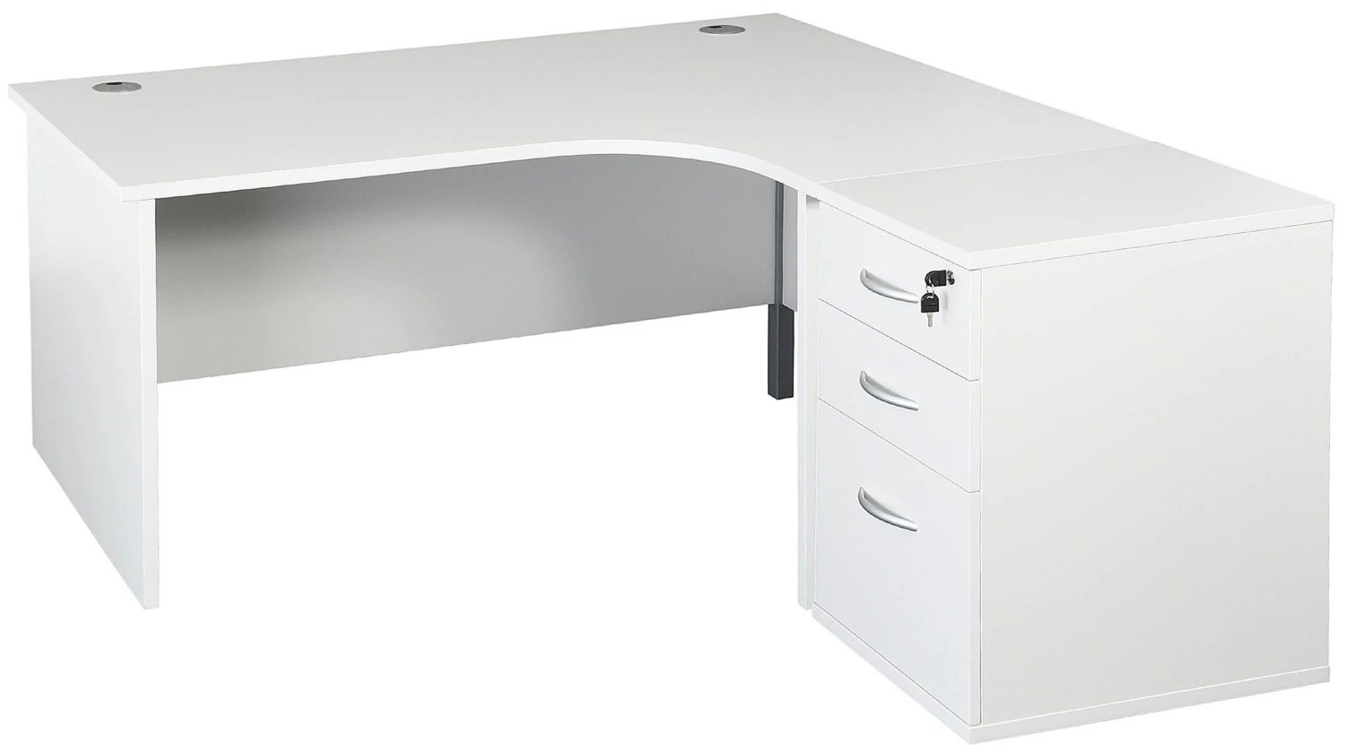 Karbon K2 Ergonomic Panel End Office Desks With 600D Desk End Pedestal 3 Karbon K2 Ergonomic Panel End Office Desks With 600D Desk End Pedestal