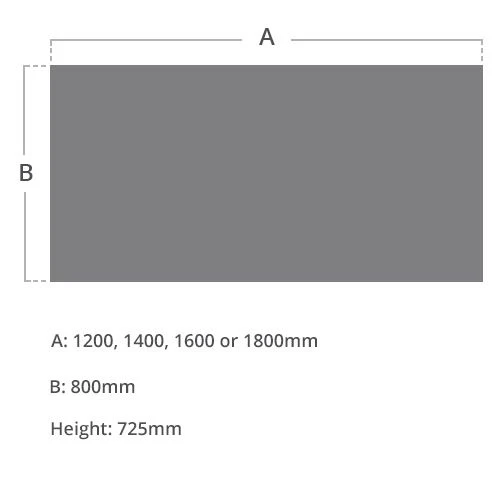 Alpha Plus Rectangular Panel End Combination Desk 4 Alpha Plus Rectangular Panel End Combination Desk - Image 2