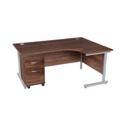 Karbon K1 Ergonomic Cantilever Office Desks With Tall Under Desk Pedestal -Cheap Office Desks Store 106880