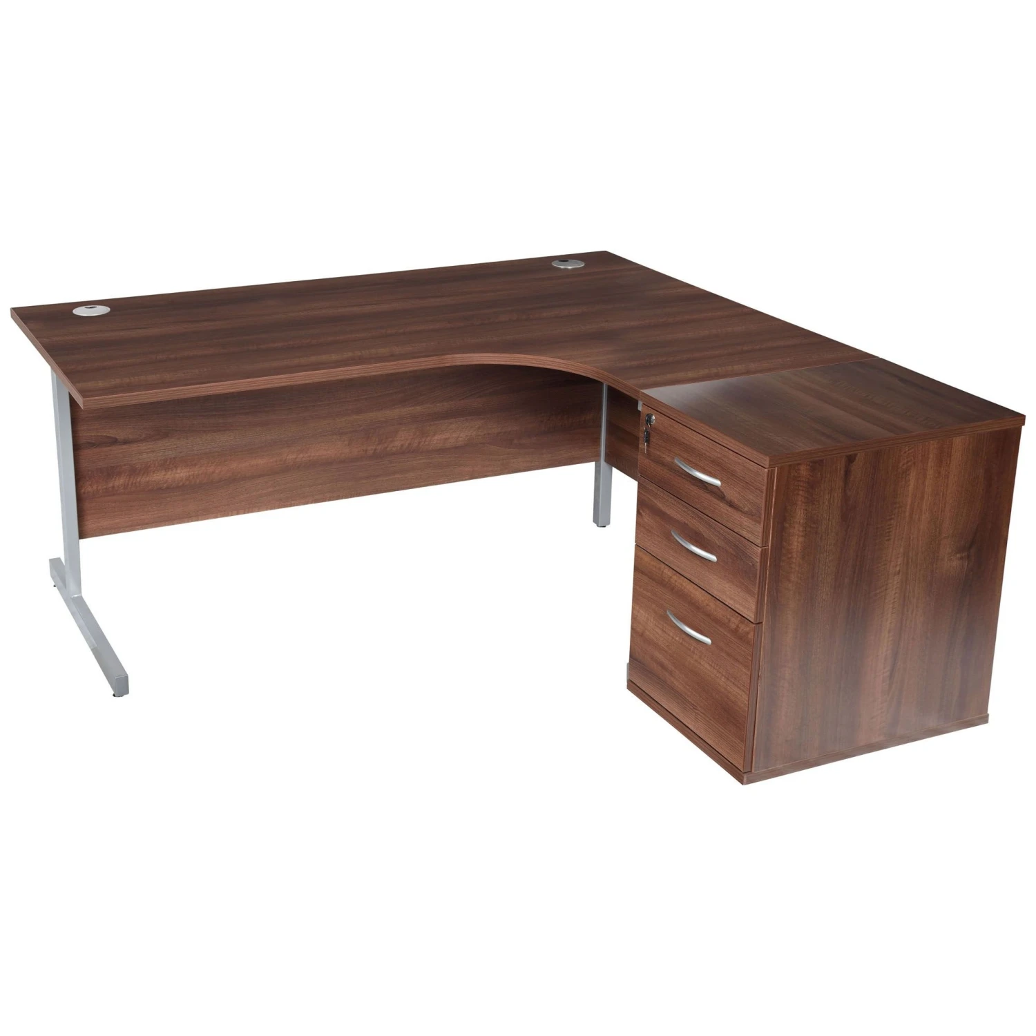Karbon K1 Ergonomic Cantilever Office Desks With 600D Desk End Pedestal 5 Karbon K1 Ergonomic Cantilever Office Desks With 600D Desk End Pedestal - Image 3