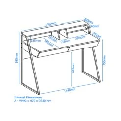 Vertex Home Office Desk -Cheap Office Desks Store 107155