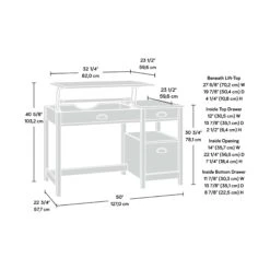 Waterside Sit-Stand Home Office Computer Desk -Cheap Office Desks Store 107185