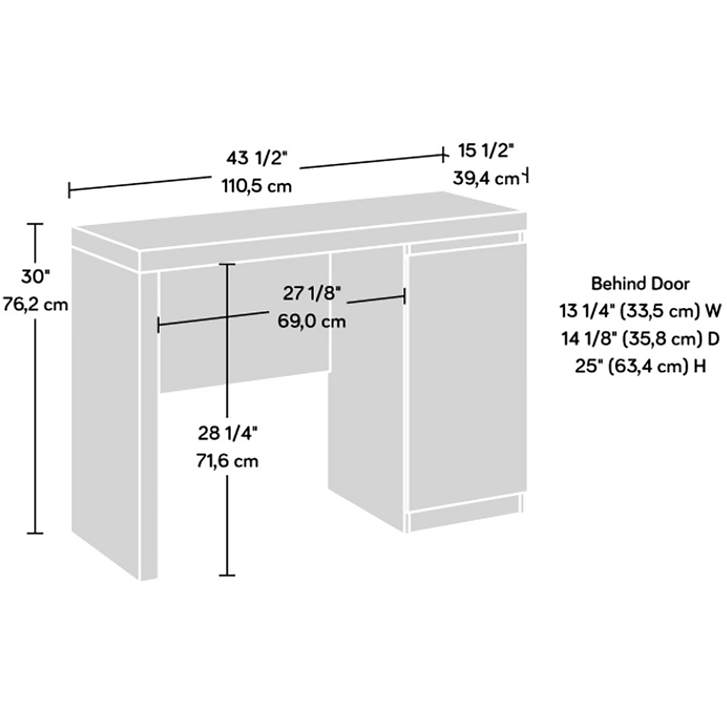 Riviera Home Office Compact Desk 6 Riviera Home Office Compact Desk - Image 4