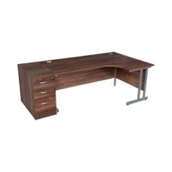 Karbon K3 Ergonomic Deluxe Cantilever Desk With 800D Desk End Pedestal 24 Karbon K3 Ergonomic Deluxe Cantilever Desk With 800D Desk End Pedestal -Cheap Office Desks Store 107257