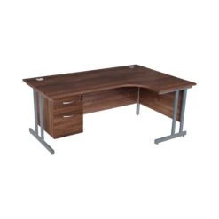 Karbon K3 Ergonomic Deluxe Cantilever Desk With Fixed Pedestal -Cheap Office Desks Store 107258