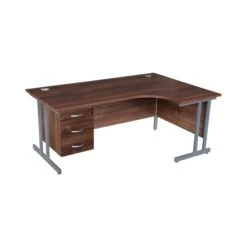 Karbon K3 Ergonomic Deluxe Cantilever Desk With Fixed Pedestal -Cheap Office Desks Store 107259