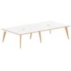 Bianco 4 Person Back To Back Rectangular Bench Desk -Cheap Office Desks Store 107600