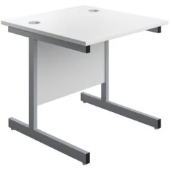 Commerce II White Rectangular Office Desks -Cheap Office Desks Store 108469
