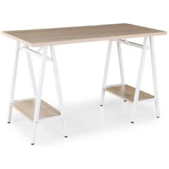 Pyramid Home Office Trestle Desk 5 Pyramid Home Office Trestle Desk -Cheap Office Desks Store 108530