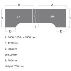 Karbon K3 Ergonomic Deluxe Cantilever Desk With 800D Desk End Pedestal 32 Karbon K3 Ergonomic Deluxe Cantilever Desk With 800D Desk End Pedestal -Cheap Office Desks Store 108729