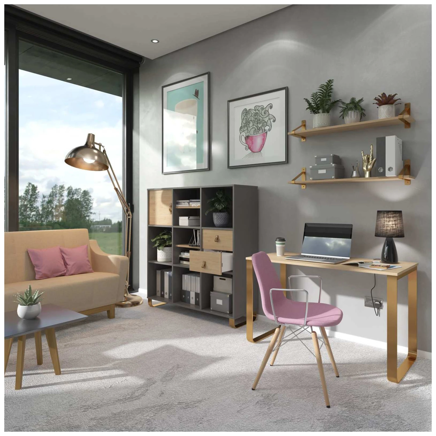 Ryto Home Office Desk 4 Ryto Home Office Desk - Image 2