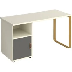Ryto Home Office Desk With Fixed Cupboard Pedestal -Cheap Office Desks Store 108784