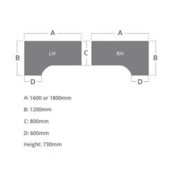 Commerce II Deluxe White Ergonomic Office Desks -Cheap Office Desks Store 108801