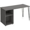 Flores Home Office Desk With Fixed Open Pedestal -Cheap Office Desks Store 108834
