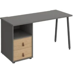 Solis Home Office Desk With Fixed 2 Drawer Pedestal 17 Solis Home Office Desk With Fixed 2 Drawer Pedestal -Cheap Office Desks Store 108961