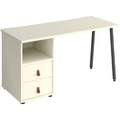 Solis Home Office Desk With Fixed 2 Drawer Pedestal 13 Solis Home Office Desk With Fixed 2 Drawer Pedestal -Cheap Office Desks Store 108966