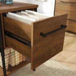Fabrica Industrial Style Double Pedestal Desk 14 Fabrica Industrial Style Double Pedestal Desk -Cheap Office Desks Store 109707