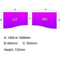 NEXT DAY Pulse Wave Cantilever Desks -Cheap Office Desks Store 109785