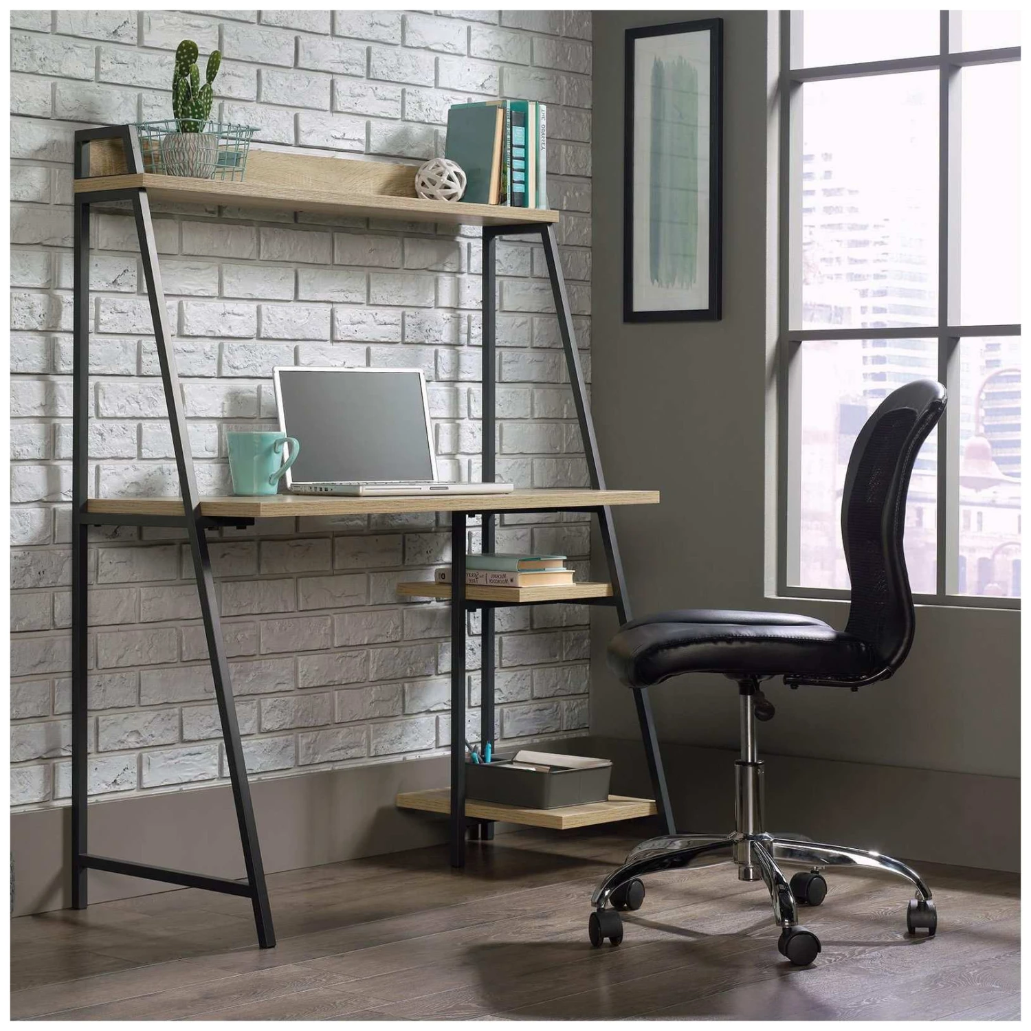 Foundry Home Office Desk With Shelves 4 Foundry Home Office Desk With Shelves - Image 2