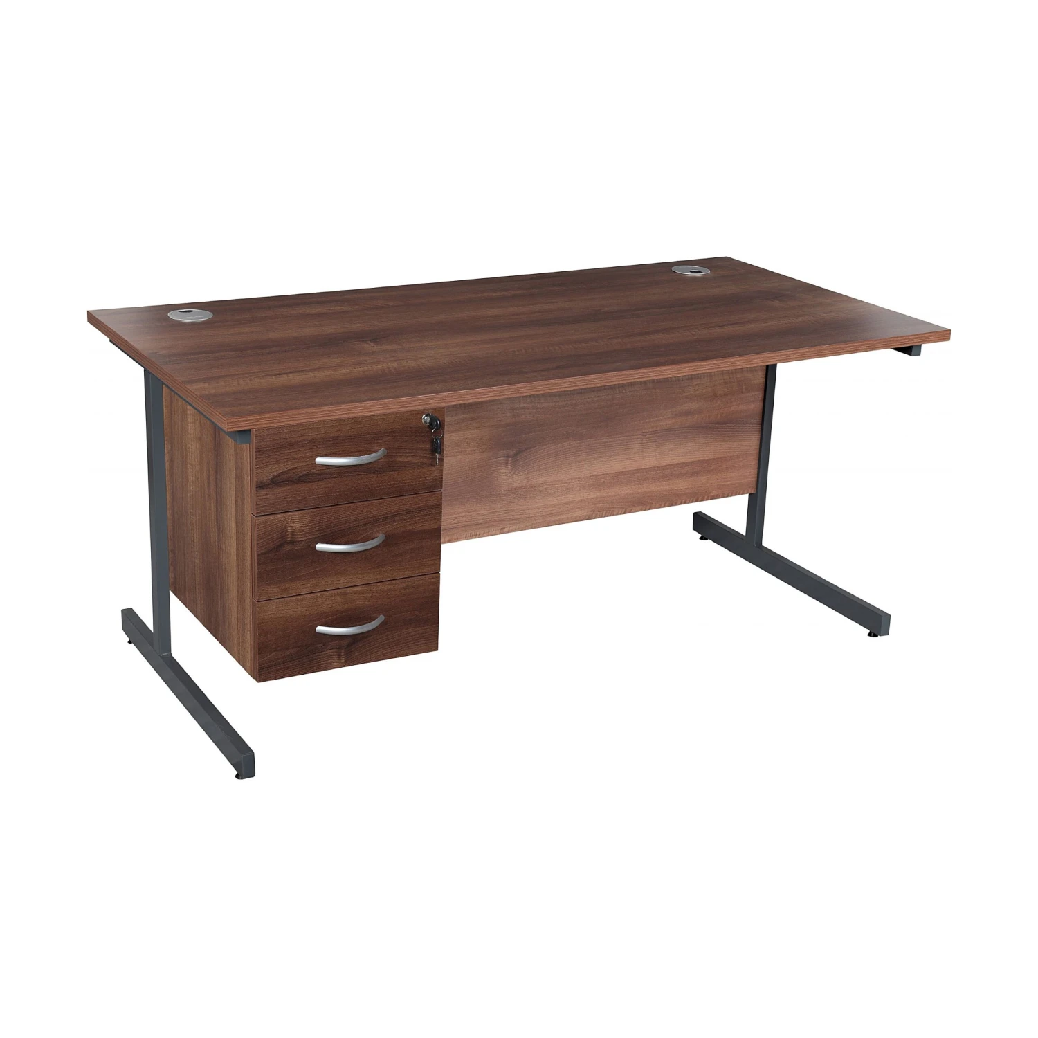 Karbon K1 Rectangular Cantilever Office Desks With Single Fixed Pedestal 22 Karbon K1 Rectangular Cantilever Office Desks With Single Fixed Pedestal - Image 20