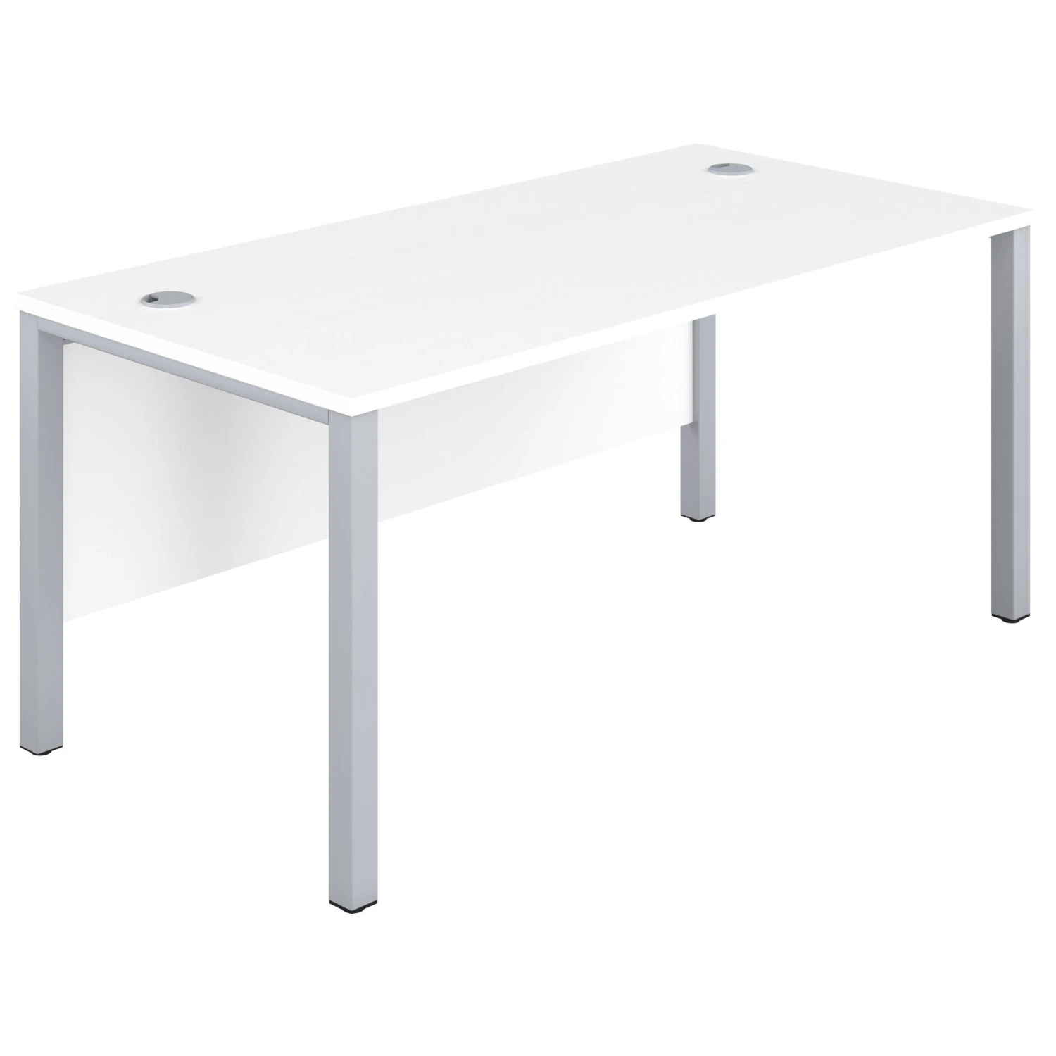 Commerce II Executive White Rectangular Office Desks 5 Commerce II Executive White Rectangular Office Desks - Image 3