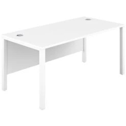 Commerce II Executive White Rectangular Office Desks 15 Commerce II Executive White Rectangular Office Desks -Cheap Office Desks Store 111804