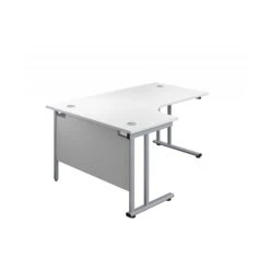 Commerce II Deluxe White Ergonomic Office Desks -Cheap Office Desks Store 112071