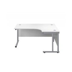 Commerce II Deluxe White Ergonomic Office Desks -Cheap Office Desks Store 112080