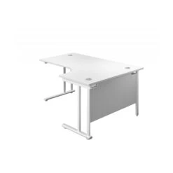 Commerce II Deluxe White Ergonomic Office Desks -Cheap Office Desks Store 112086