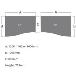 Solar Panel End Wave Desks -Cheap Office Desks Store 113073