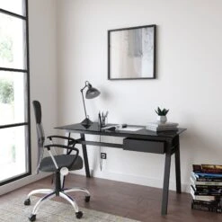 Iconic Glass Home Office Desk Single Drawer 12 Iconic Glass Home Office Desk Single Drawer -Cheap Office Desks Store 114772