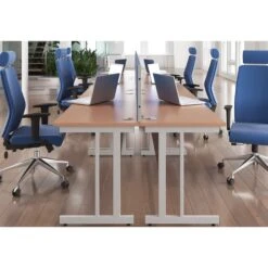 NEXT DAY InterAct Rectangular Cantilever Desks -Cheap Office Desks Store 114795