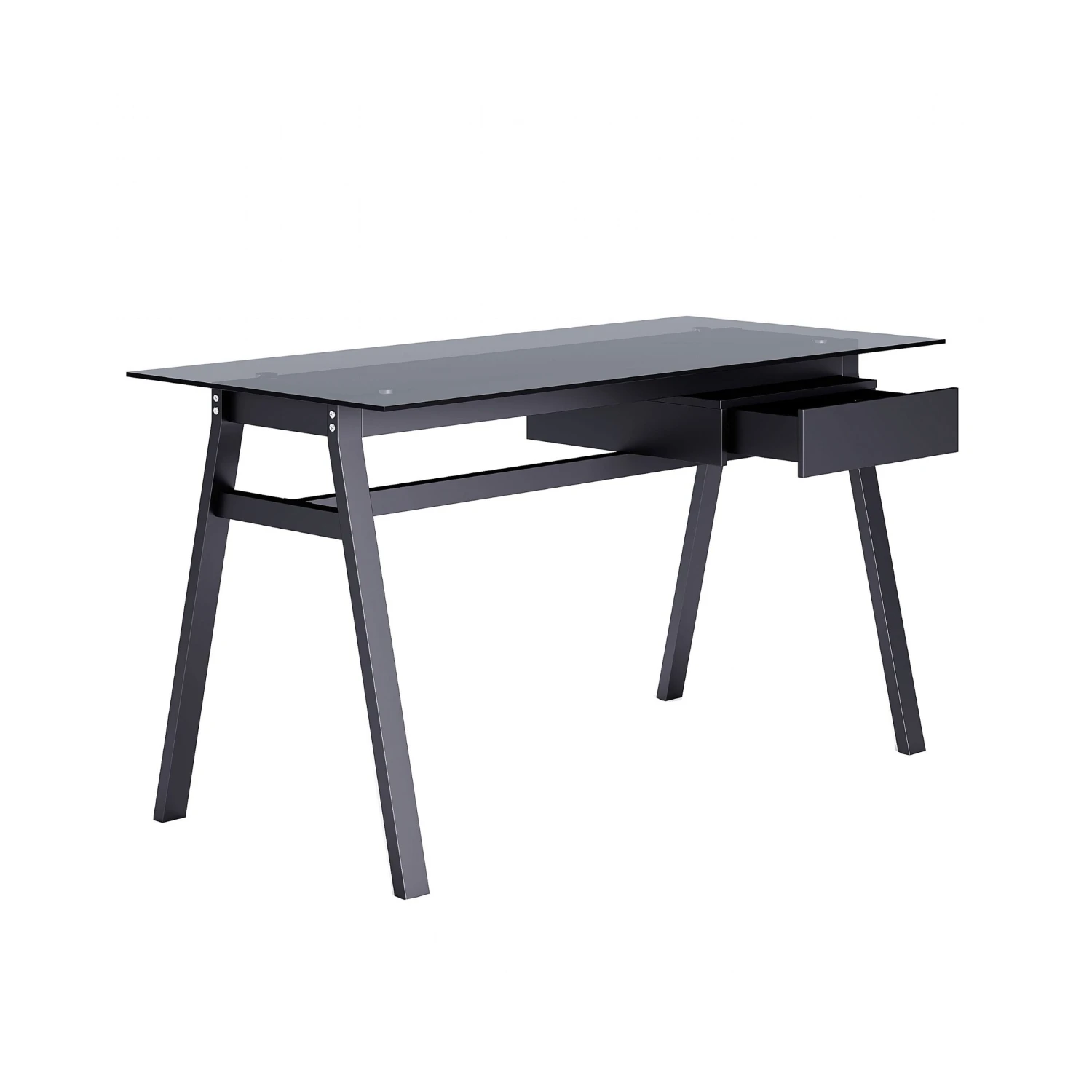 Iconic Glass Home Office Desk Single Drawer 4 Iconic Glass Home Office Desk Single Drawer - Image 2