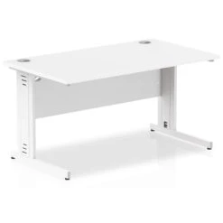 NEXT DAY InterAct Rectangular Cable Managed Desks -Cheap Office Desks Store 118102